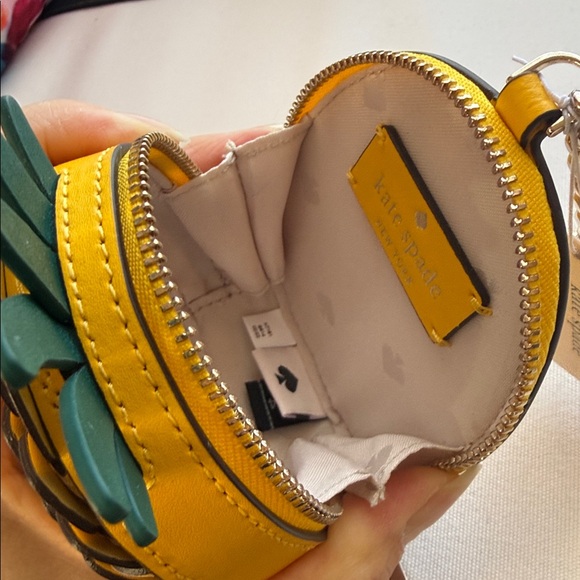 Kate Spade Yellow Pineapple Coin Purse - Picture 3 of 4